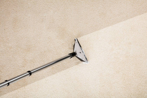 Empty rental home with carpets cleaned for final inspection